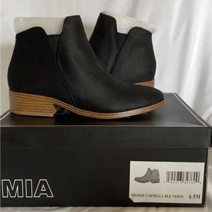 Mia Patton‎ Ankle Boots, Women's Size 6.5 M, Black NWOT